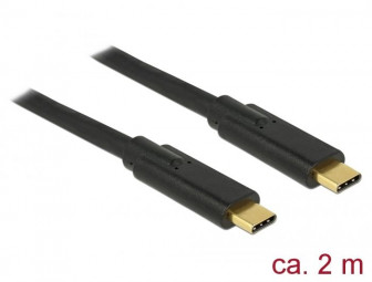 DeLock USB 3.1 Gen 1 (5 Gbps) cable Type-C to Type-C 2m 5A E-Marker