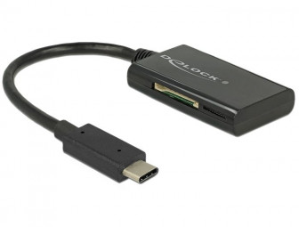 DeLock USB 3.1 Gen 1 Card Reader USB Type-C male 4 Slots