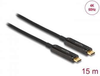 DeLock USB-C 4K video cable 15m Black