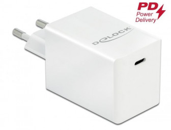 DeLock USB Charger 1 x USB Type-C PD 3.0 compact with 60W White