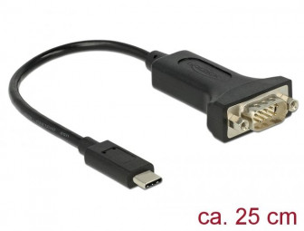 DeLock USB Type-C > 1xSerial DB9 RS-232 Adapter