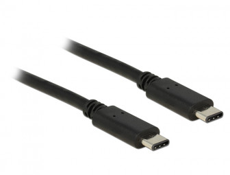 DeLock USB Type-C 2.0 - USB Type-C 2.0 Black 1m