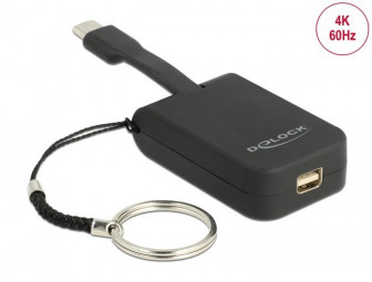 DeLock USB Type-C Adapter to mini DisplayPort (DP Alt Mode) 4K 60 Hz - Key Chain
