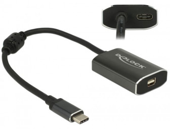 DeLock USB Type-C male > mini Displayport female (DP Alt Mode) 4K 60Hz with PD function Adapter