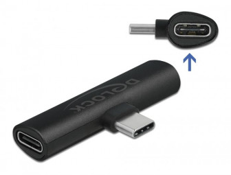 DeLock USB Type-C to 2xUSB Type-C  Adapter Black
