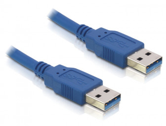 DeLock USB3.0-A (apa/apa) kábel 1m Blue