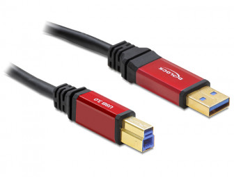 DeLock USB3.0 A típusú dugó > USB3.0 B típusú dugó 1m Premium kábel