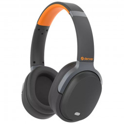 Denver BTN-210 Wireless Bluetooth headset with ANC Grey/Orange