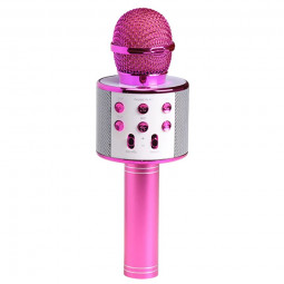 Denver KMS-20P Bluetooth Karaoke Microphone Speaker Pink