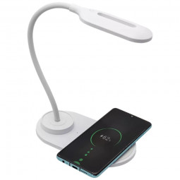 Denver LQI-55 LED desk lamp with built-in wireless QI charger