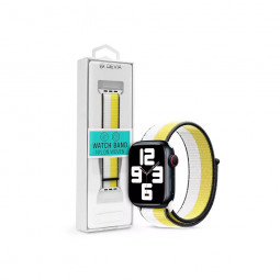 Devia Nylon Braided Adjustable two-tone Watch Loop 38-41mm Oat Milk