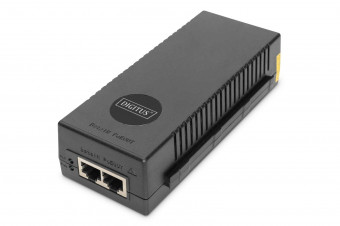 Digitus 10 Gigabit Ethernet PoE+ Injector Black