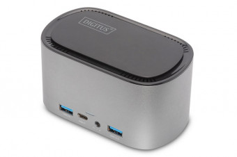 Digitus 11-Port USB-C Docking Station with SSD Enclosure (M.2) Silver