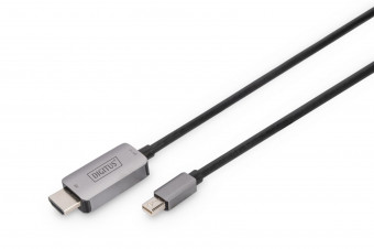 Digitus 8K Mini DisplayPort Adapter Cable Mini DP - HDMI Type A 1m Black