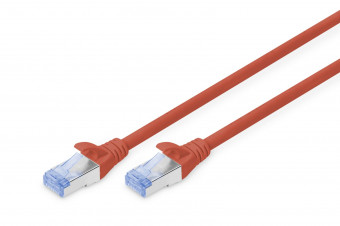 Digitus CAT5e SF-UTP Patch Cable 0,25m Red
