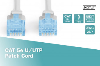 Digitus CAT 5e U-UTP patch cord, PVC