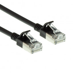 ACT CAT6A U-FTP Patch Cable 0,25m Black