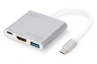 Digitus DA-70838-1 USB Type-C 4K HDMI Multiport Adapter 3-Port