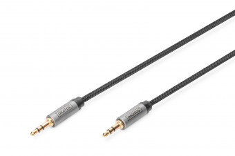 Digitus DB-510110-010-S Audio Connection Cable 3.5mm jack to 3.5mm jack 1m Black
