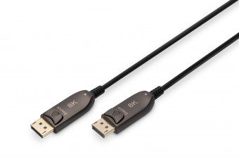 Digitus DisplayPor AOC Hybrid Fiber Optic Cable UHD 8K 10 m Black