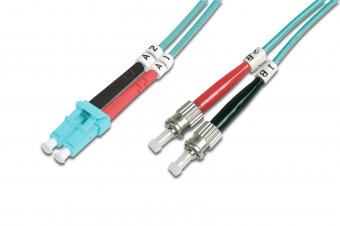 Digitus FO patch cord, duplex, LC to ST
