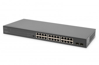 Digitus DN-95348-1 24 Port Gigabit Ethernet PoE Switch Black