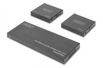 Digitus DS-55516 4K HDMI Extender Splitter Set 1x2 Black
