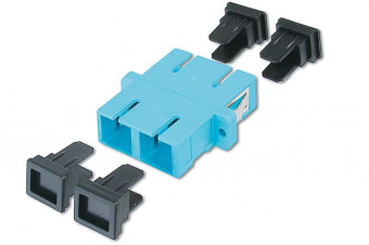 Digitus FO coupler, duplex, SC to SC, MM OM3, color aqua