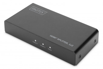 Digitus HDMI Splitter 1x2 4K/60Hz with Downscale Black