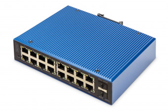 Digitus Industrial 16+2-Port L2 managed Gigabit Ethernet PoE Switch
