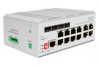 Digitus Industrial 8 port Gigabit Ethernet network PoE switch