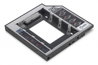 Digitus SSD/HDD Installation Frame for CD/DVD/Blu-ray drive slot SATA to SATA3 12,7mm installation height
