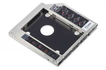 Digitus SSD/HDD Installation Frame for CD/DVD/Blu-ray drive slot SATA to SATA3 9,5mm installation height