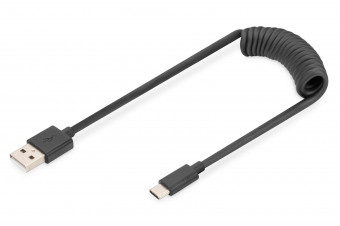 Digitus USB 2.0 Type-C cable 1m Black