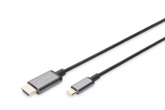 Digitus USB-C to HDMI male/male cable 1,8m Black