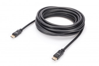 Assmann Displayport connection cable, DP, w/ amp.