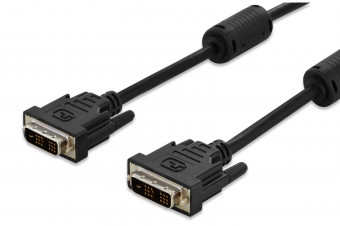 Assmann DVI connection cable, DVI(18+1), 2x ferrit