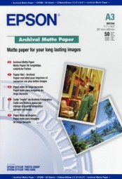 Epson Archival Matte Paper, DIN A3, 192g/m?, 50 Sheet