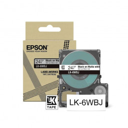Epson LK-6WBJ címkeszalag (24mm) Black on Matte White - 8m