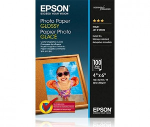 Epson Photo Paper Glossy 200g 10x15cm 100db Fényes Fotópapír