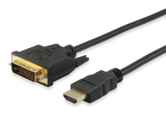 EQuip HDMI to DVI-D (Single Link) (24+1) cable 10m  Black
