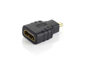 EQuip microHDMI to HDMI Adapter Black