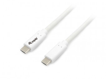 EQuip USB-C 3.2 Gen1 to USB-C 60W 1m cable White