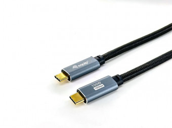 EQuip USB-C 3.2 Gen2 to USB-C 100W cable 2m Black