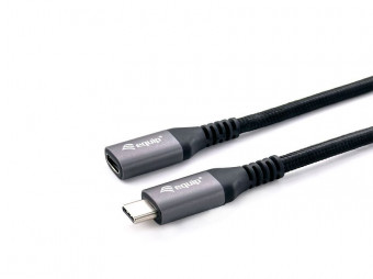 EQuip USB-C 3.2 Gen2 to USB-C Extension cable 0,5m Black