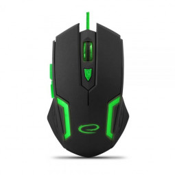 Esperanza MX205 Fighter Gamer mouse Black/Green