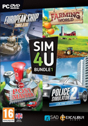 Excalibur SIM4U Bundle 1 - European Ship Simulator, Farming World, Post Master, Police Simulator 2 (PC)