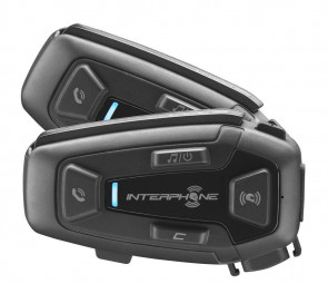 FIXED Bluetooth headset for closed and open helmets Interphone U-COM8R Twin Pack