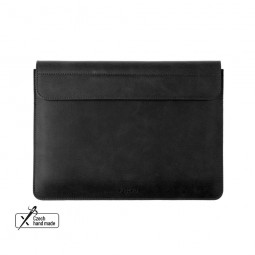 FIXED Oxford leather case for Apple MacBook Air 15 (2023) M2, black