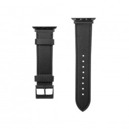 FIXED Leather Strap for Apple Watch 38/40/41mm wide Black
